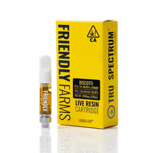 Biscotti 1G Live Resin Cartridge